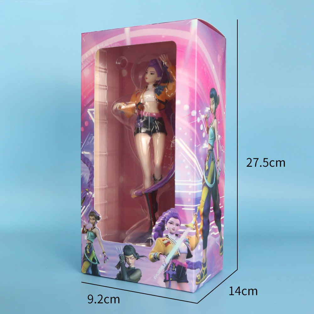 KPOP Witch Hunt Girl Group Zoey Figure Tiger Star Series Witch Hunt Girl Group Lumi Ornament Collectible Desktop Decoration Fan Merchandise Gift for KPOP Fans