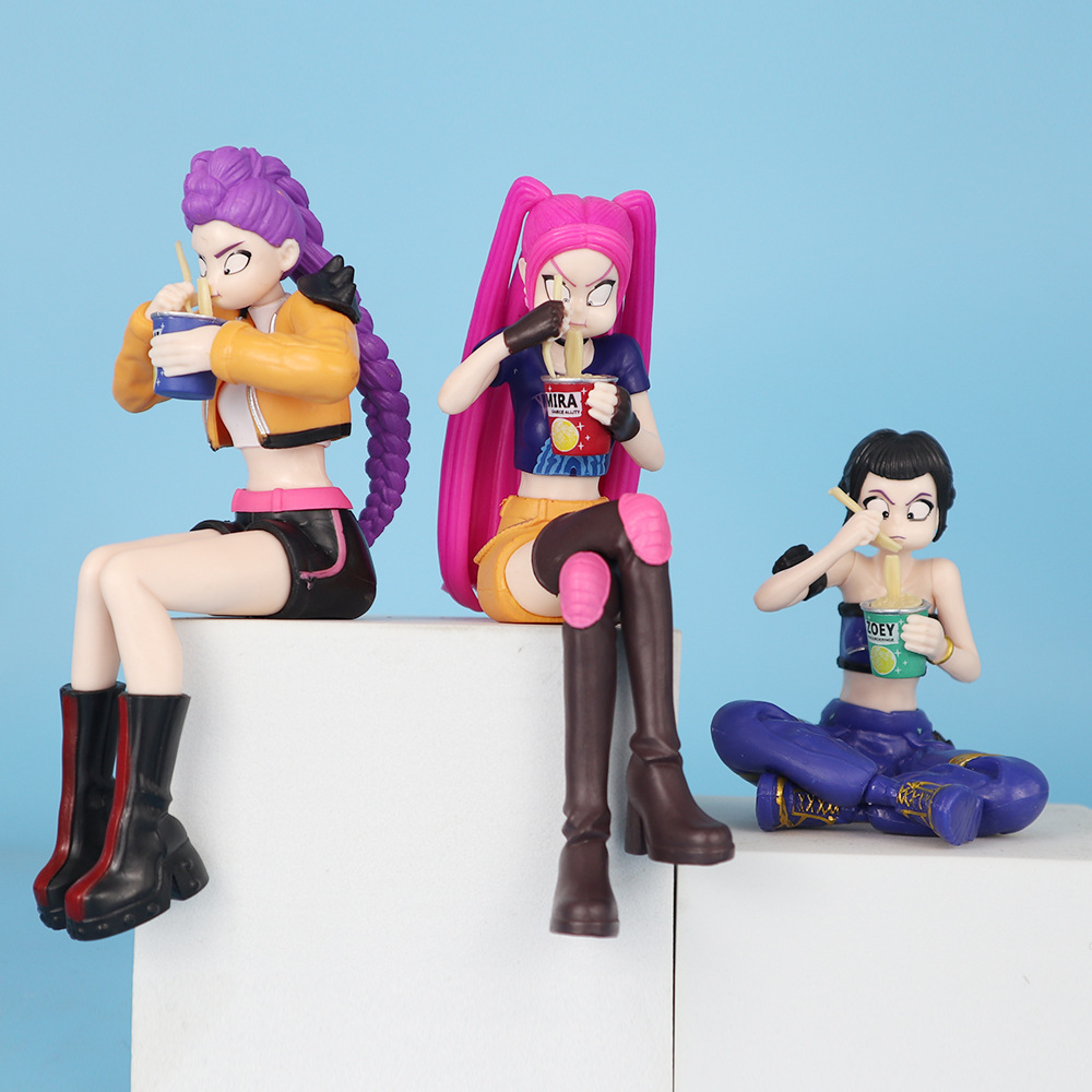 KPOP Witch Hunt Girl Group Zoey Figure Tiger Star Series Witch Hunt Girl Group Lumi Ornament Collectible Desktop Decoration Fan Merchandise Gift for KPOP Fans