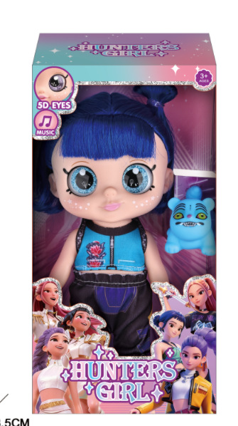 K POP Witch Hunt Girl Group Music Doll Halloween Pumpkin Broom Vinyl Figurine Tiger Umbrella Cute Collectible Toy For Fans Party Decoration Gift