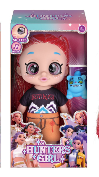 K POP Witch Hunt Girl Group Music Doll Halloween Pumpkin Broom Vinyl Figurine Tiger Umbrella Cute Collectible Toy For Fans Party Decoration Gift
