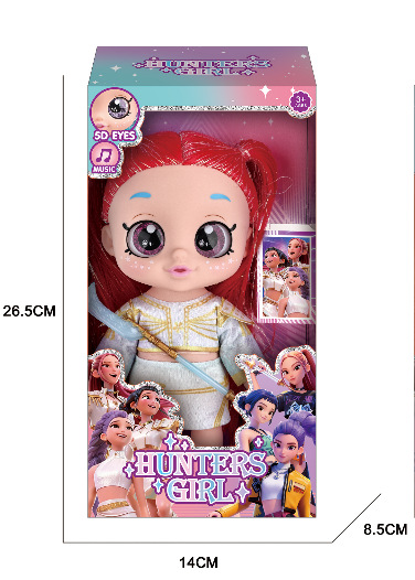 K POP Witch Hunt Girl Group Music Doll Halloween Pumpkin Broom Vinyl Figurine Tiger Umbrella Cute Collectible Toy For Fans Party Decoration Gift
