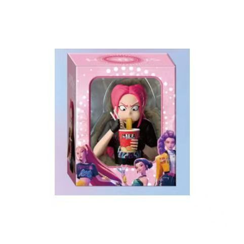 KPOP Devil Hunter Lumi Sitting Posture Eating Instant Noodle Action Figure Collectible Model K-pop Witch Hunt Girl Group Doll Toy Desktop Decoration Fan Collection Gift