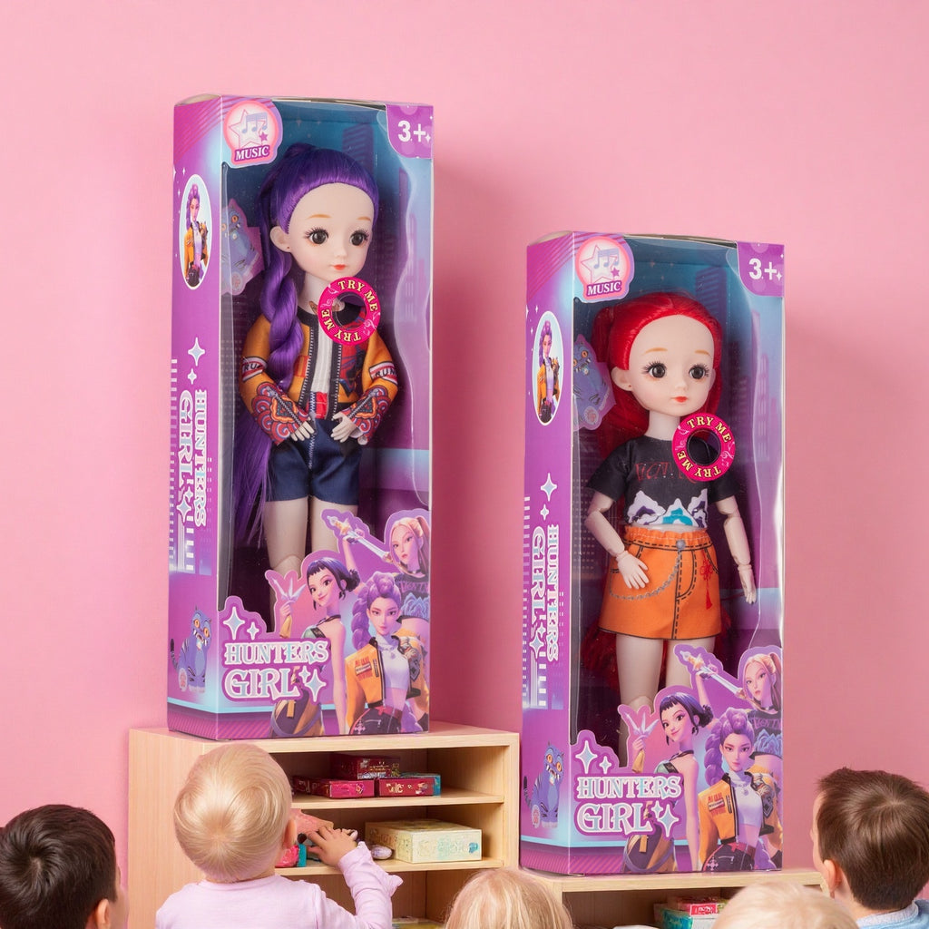 12 Inch 15 Joint Movable K POP Witch Hunt Girl Group Doll Lumi Mila Zo Collectible Figurine For Fans Home Desktop Decoration