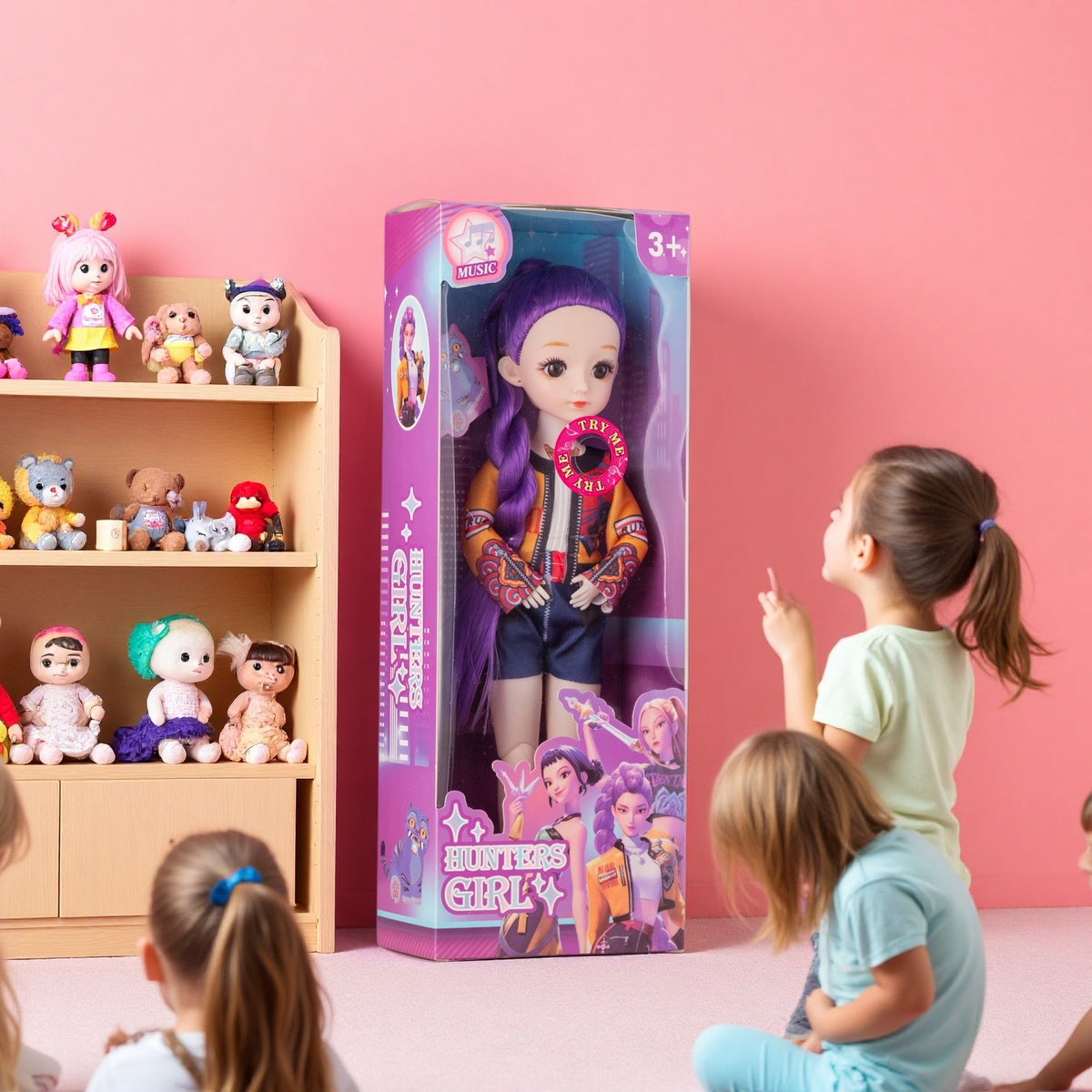 12 Inch 15 Joint Movable K POP Witch Hunt Girl Group Doll Lumi Mila Zo Collectible Figurine For Fans Home Desktop Decoration