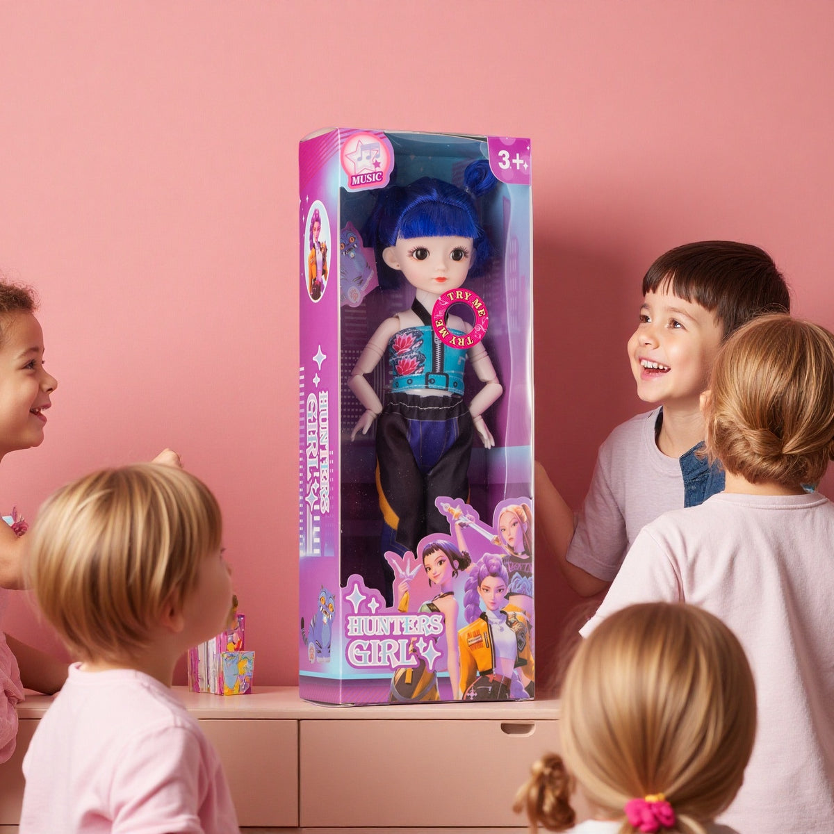 12 Inch 15 Joint Movable K POP Witch Hunt Girl Group Doll Lumi Mila Zo Collectible Figurine For Fans Home Desktop Decoration