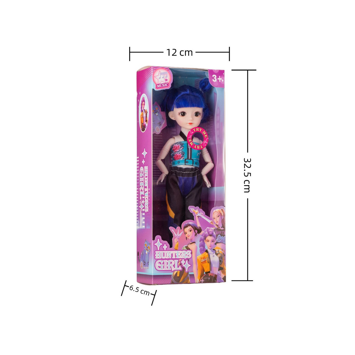 12 Inch 15 Joint Movable K POP Witch Hunt Girl Group Doll Lumi Mila Zo Collectible Figurine For Fans Home Desktop Decoration